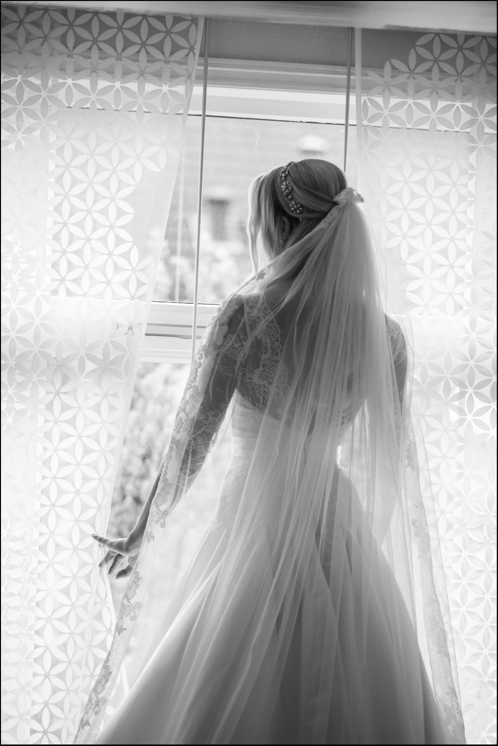 Bride in the window